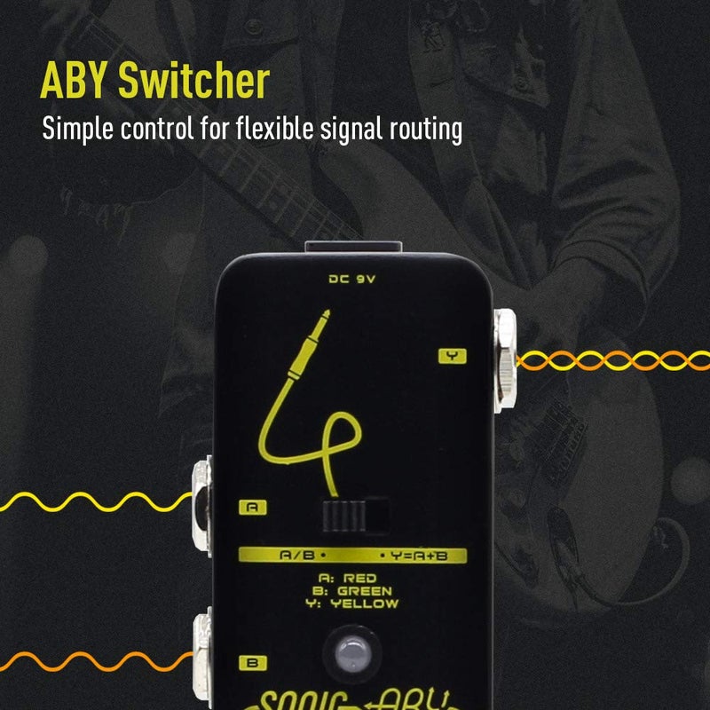 SONICAKE Sonic Aby Box Line Selector Ab Switch Aby Pedal Mini Guitar Effect Pedal True Bypass - Image 2